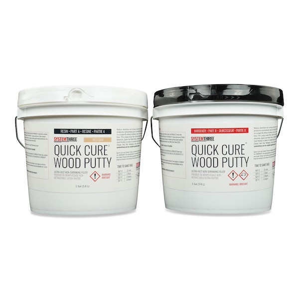 System Three Resins Quick Cure Putty, Red Oak, 2-Gallon Kit 1022K50 - main